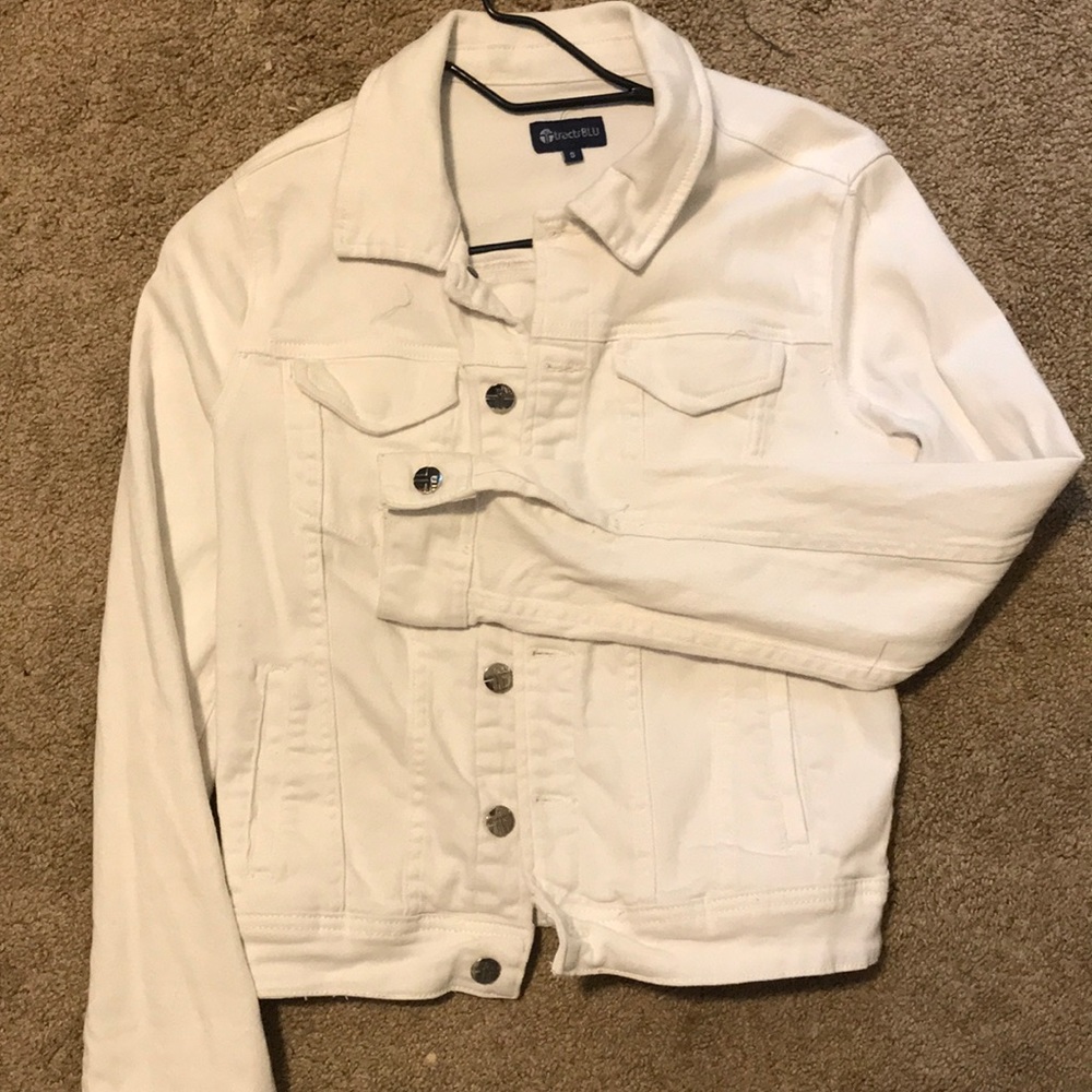 White denim jacket